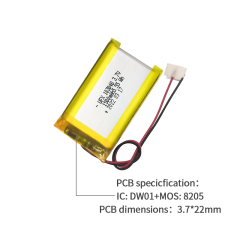 중국 폴리머 리튬이온 셀 제조업체 도매 얼굴 미용기기 배터리 UFX 103048 1500mAh 3.7V 리포 배터리 팩