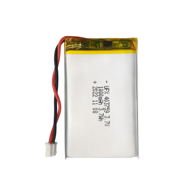 중국 리튬 이온 전지 제조업체 맞춤형 공기 청정기 배터리 UFX 654065-5C 1900mAh 3.7V 5C 방전 배터리 팩