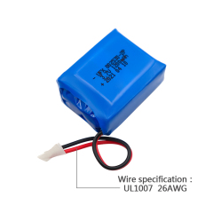 중국 리튬 이온 전지 제조업체 맞춤형 공기 청정기 배터리 UFX 654065-5C 1900mAh 3.7V 5C 방전 배터리 팩