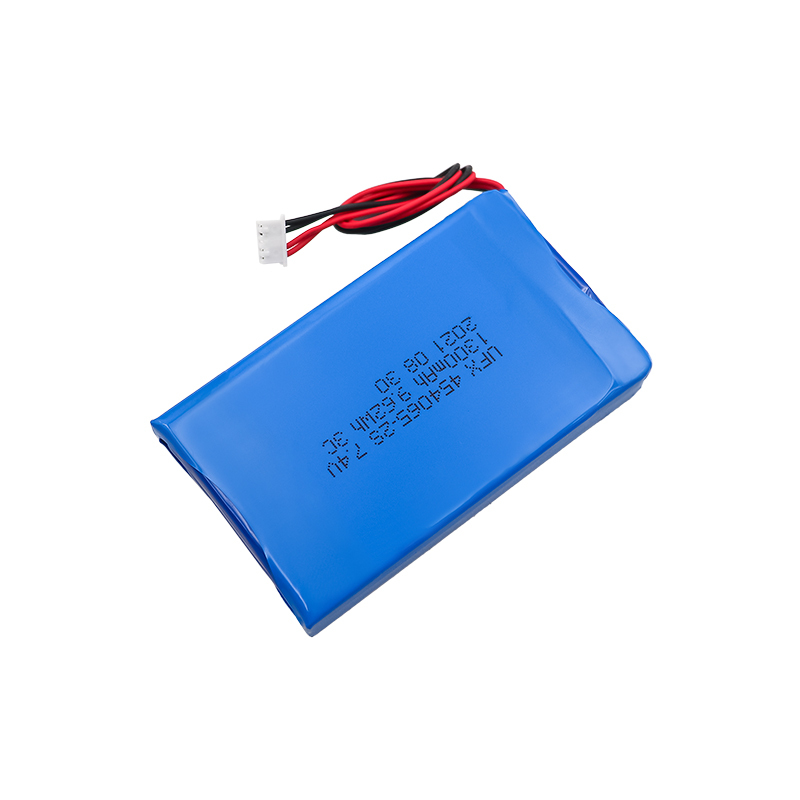 중국 리튬 이온 전지 공장 도매 스마트 도어록 배터리 UFX 454065-2S 1300mAh 7.4V 리튬 이온 배터리 팩