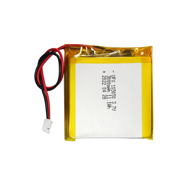리튬 이온 전지 제조 E-카드용 맞춤형 초박형 배터리 UFX 105050 3000mAh 3.7V 리튬 이온 폴리머 배터리 팩