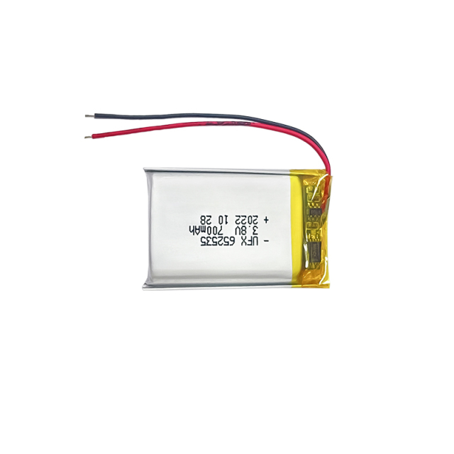 리튬 이온 배터리 공장 맞춤형 안마기 고압 배터리 UFX 652535 3.8V 700mAh 충전식 리튬 폴리머 배터리