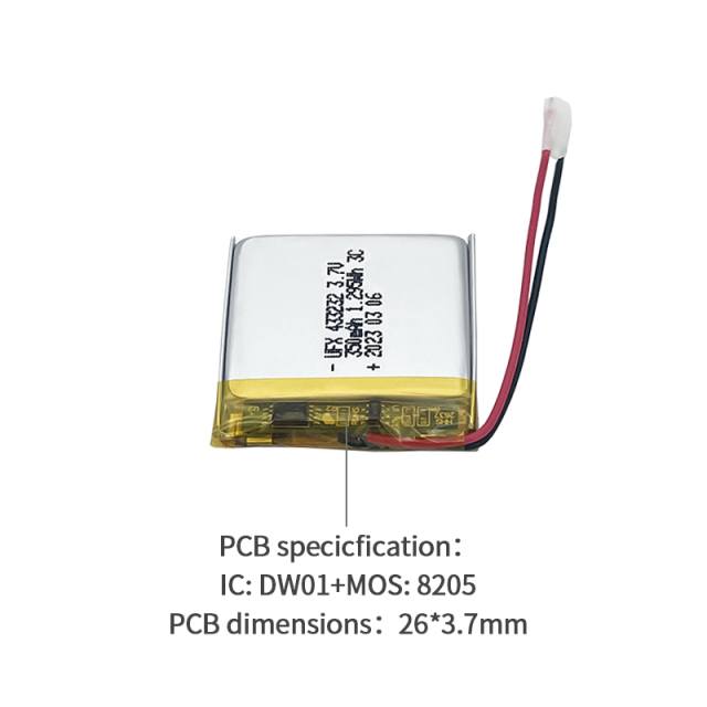 UFX 433232 350mAh 3.7V-UFine기술