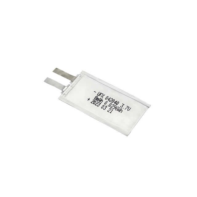 중국 폴리머 리튬 이온 셀 공장 도매 초박형 배터리 UFX 042040 8mAh 3.7V 충전식 리튬 폴리머 배터리 팩