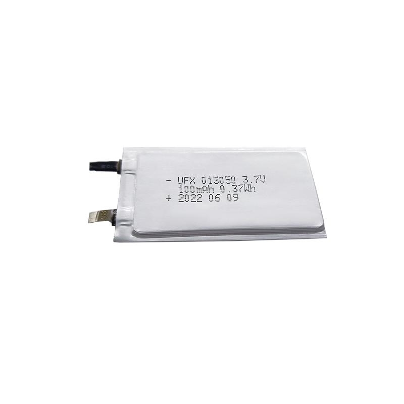 폴리머 리튬 이온 전지 제조업체 신발용 난방용 저온 배터리 도매 UFX 013050 100mAh 3.7V 곡선형 리튬 이온 폴리머 배터리