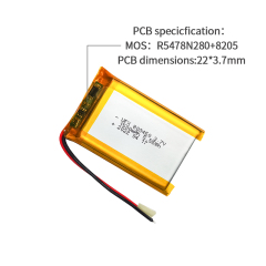 중국 폴리머 리튬이온 셀 제조업체 테이블 램프 충전식 배터리 생산 UFX 803450 1500mAh 3.7V 리튬 이온 폴리머 배터리 팩