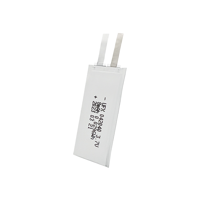 중국 폴리머 리튬 이온 셀 공장 도매 초박형 배터리 UFX 042040 8mAh 3.7V 충전식 리튬 폴리머 배터리 팩