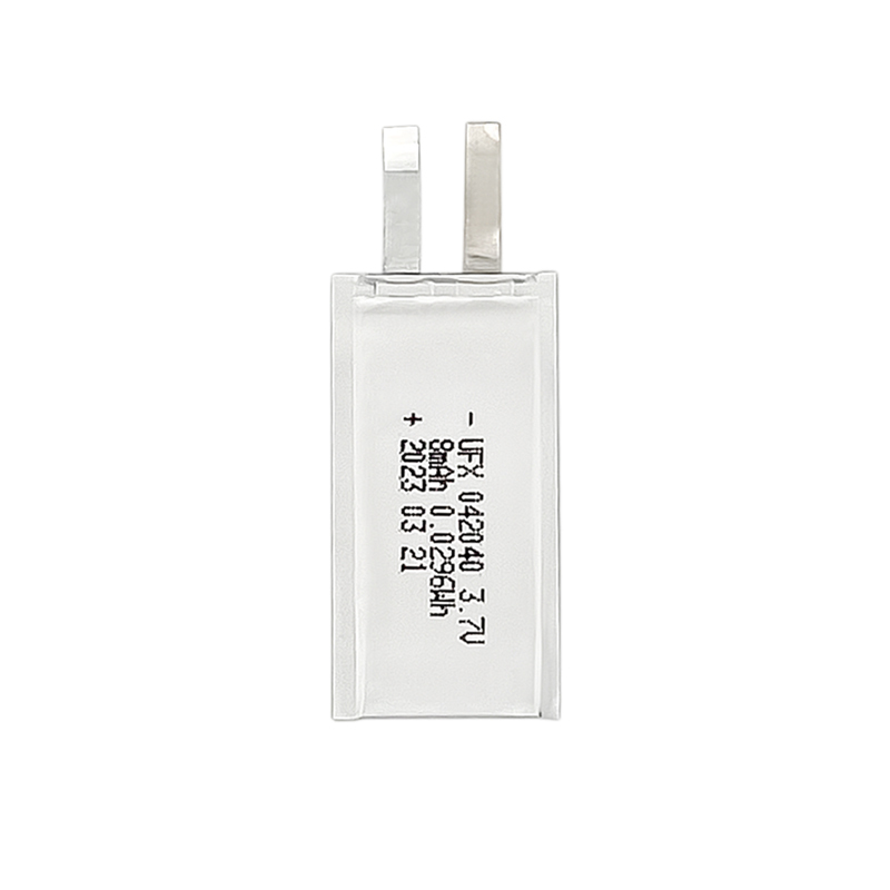 중국 폴리머 리튬 이온 셀 공장 도매 초박형 배터리 UFX 042040 8mAh 3.7V 충전식 리튬 폴리머 배터리 팩