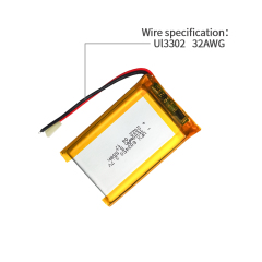 중국 폴리머 리튬이온 셀 제조업체 테이블 램프 충전식 배터리 생산 UFX 803450 1500mAh 3.7V 리튬 이온 폴리머 배터리 팩
