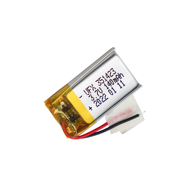 중국 리튬이온 폴리머 전지 공장 도매 전동 칫솔 배터리 UFX 351423 140mAh 3.7V 미니 리튬 폴리머 배터리