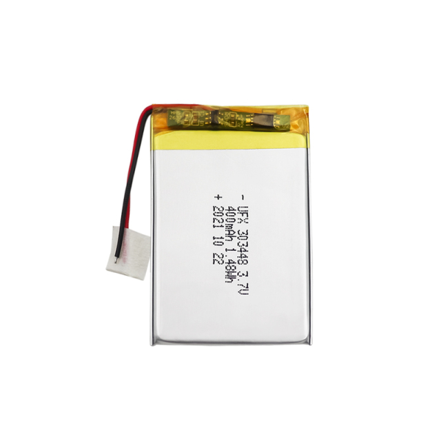 중국 리튬 폴리머 셀 공장 디지털 기기 리포 배터리 도매 UFX 303448 400mAh 3.7V 충전식 리포 배터리