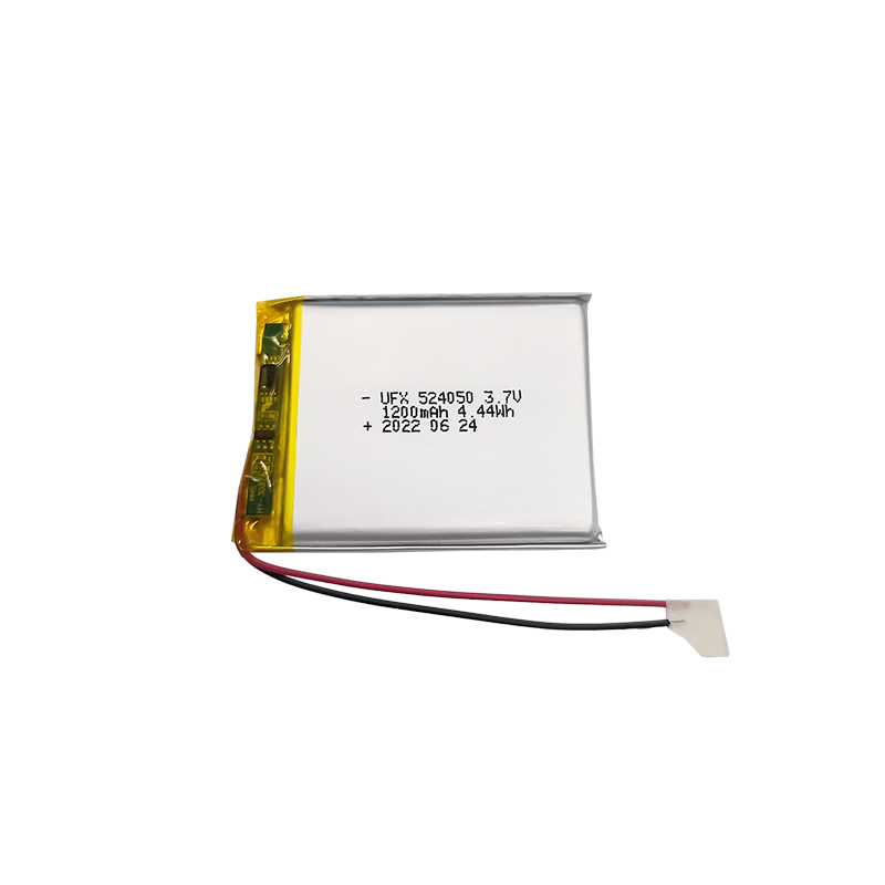 리포 셀 제조업체 화재 비상등 배터리 공급 UFX 524050 1200mAh 3.7V 리튬 이온 배터리