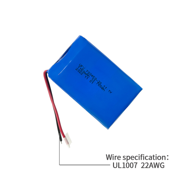 리튬 폴리머 배터리 제조업체 맞춤형 전기 공구 배터리 UFX 703450-3S 11.1V 1150mAh 5C 방전 배터리 팩