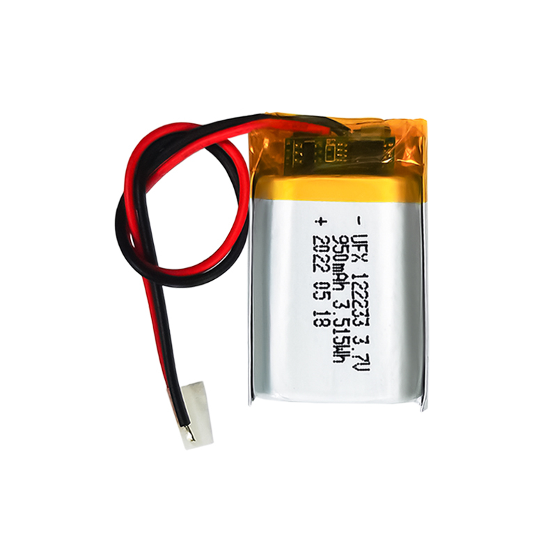 중국 리튬 이온 전지 제조업체 맞춤형 공기 청정기 배터리 UFX 122233 950mAh 3.7V  방전 배터리 팩