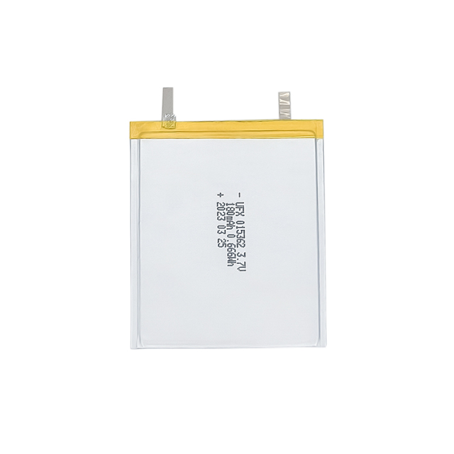 전문 리튬 이온 전지 제조업체 전문 사용자 정의 스마트 카드 울트라 씬 배터리 UFX 015362 180mAh 3.7V 슈퍼 얇은 배터리