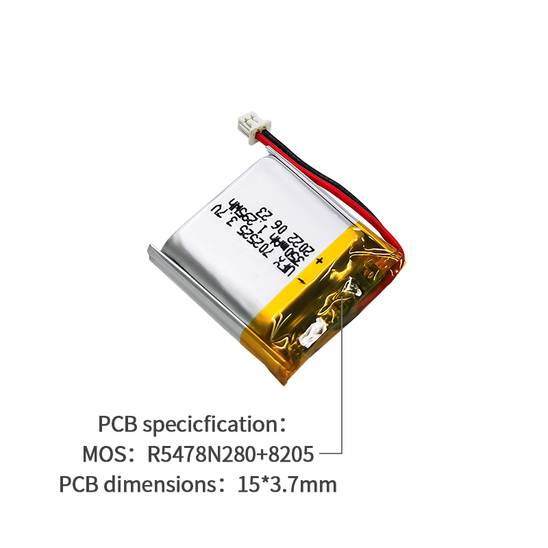 리포 셀 제조업체 도매 미용기기 배터리 UFX 702525 350mAh 3.7V 충전식 Li-po 배터리