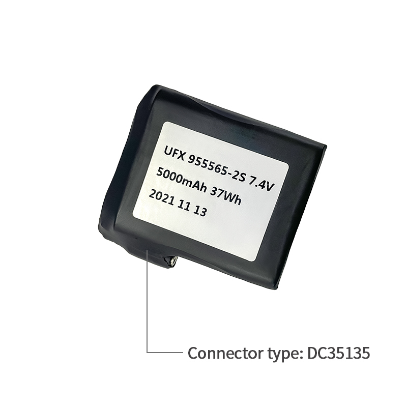 충전식 리튬이온 셀 제조업체 도매 스마트 도어록 배터리 UFX 955565-2S 5000mAh 7.4V 리튬 이온 폴리머 배터리 팩