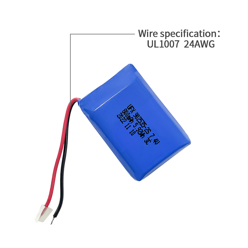 중국 리튬 이온 배터리 공장 전문 맞춤형 UFX902535 800mAh 7.4V