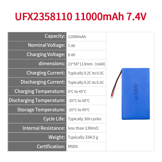 리튬 이온 전지 제조 도매 공기 청정기 배터리 UFX 706090-3S 5000mAh 3.7V 충전식 리포 배터리