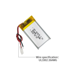 중국 리튬 폴리머 전지 제조업체 스마트 테이블 램프용 도매 충전식 배터리 UFX 602035 400mAh 3.7V 충전식 Li-po 배터리
