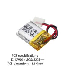 중국 폴리머 리튬 이온 전지 제조업체 스마트 안경 배터리 공급 UFX 651520 150mAh 3.7V 미니 충전식 배터리
