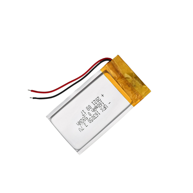 전문 리튬 이온 전지 제조업체 도매용 블루투스 이어폰 배터리 UFX 163050 160mAh 3.7V 재충전형 배터리 팩
