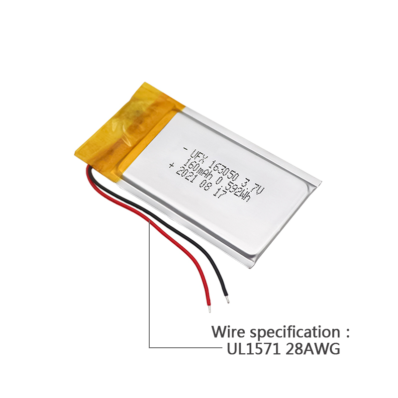 전문 리튬 이온 전지 제조업체 도매용 블루투스 이어폰 배터리 UFX 163050 160mAh 3.7V 재충전형 배터리 팩
