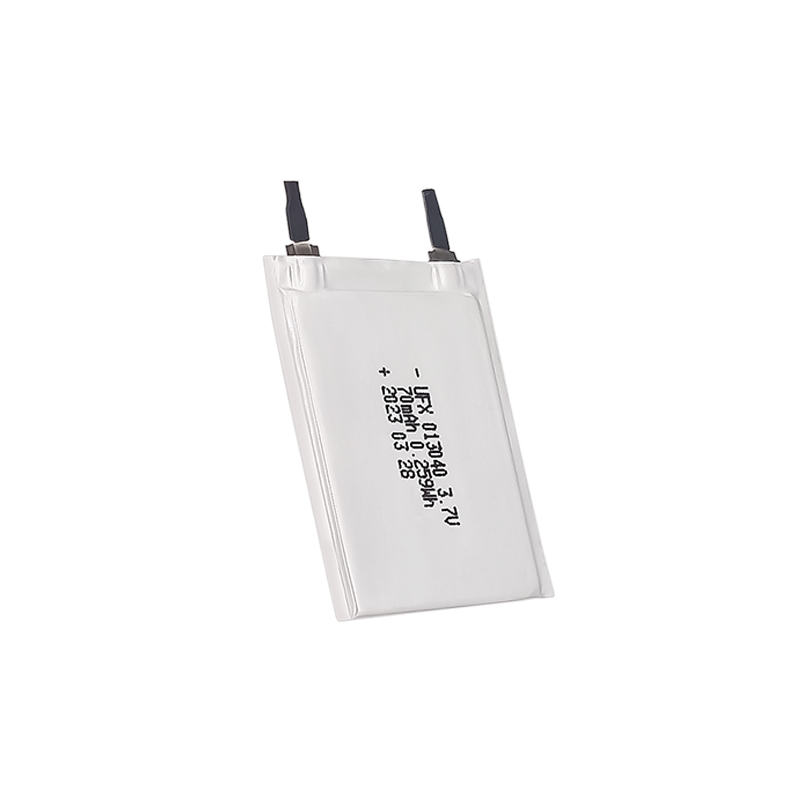 리튬 이온 폴리머 셀 공장 Iot 장치용 도매 초박형 배터리 UFX 013040 70mAh 3.7V 충전식 리튬 폴리머 배터리 팩
