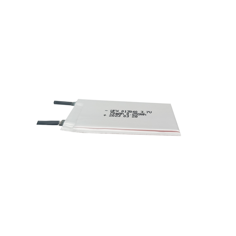 리튬 이온 폴리머 셀 공장 Iot 장치용 도매 초박형 배터리 UFX 013040 70mAh 3.7V 충전식 리튬 폴리머 배터리 팩