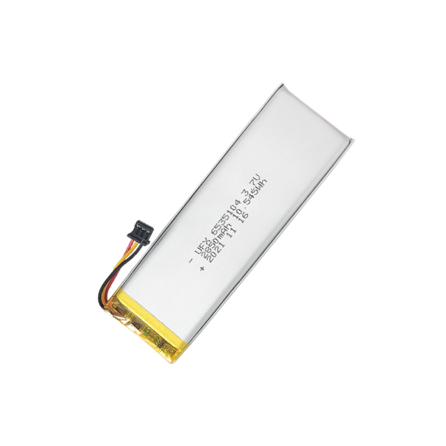 리튬 이온 폴리머 배터리 팩 도매 충전식 배터리 UFX 6535104 2850mAh 3.7V 충전식 리튬 폴리머 배터리 팩