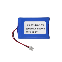 전문 리튬 이온 셀 공장 맞춤형 충전식 배터리 UFX 603448 1100mAh 3.7V 고품질 충전식 배터리