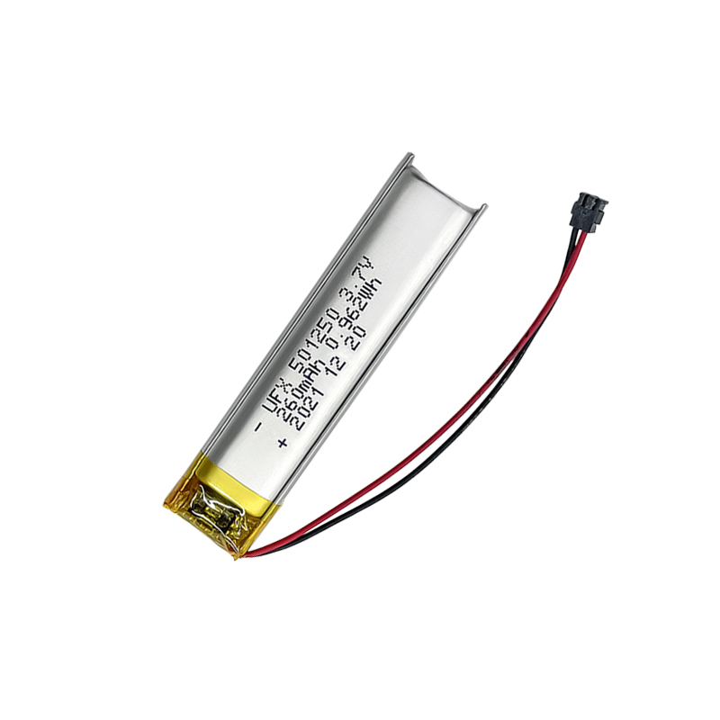 중국 리튬 이온 전지 제조사 커스텀 리딩 펜 배터리 UFX 501250 260mAh 3.7V 충전식 리튬 폴리머 배터리