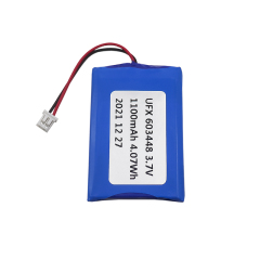 전문 리튬 이온 셀 공장 맞춤형 충전식 배터리 UFX 603448 1100mAh 3.7V 고품질 충전식 배터리