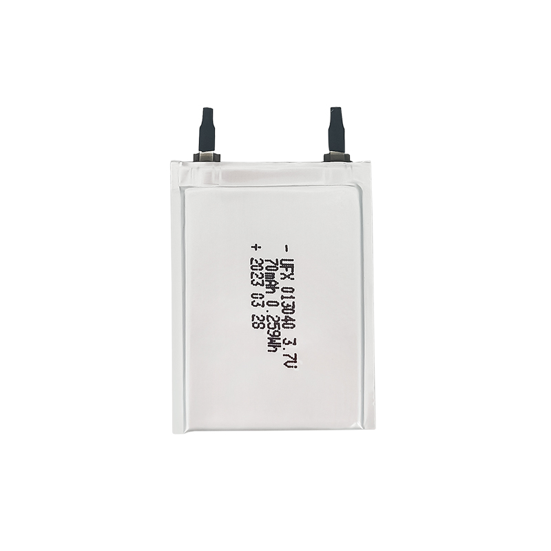 리튬 이온 폴리머 셀 공장 Iot 장치용 도매 초박형 배터리 UFX 013040 70mAh 3.7V 충전식 리튬 폴리머 배터리 팩