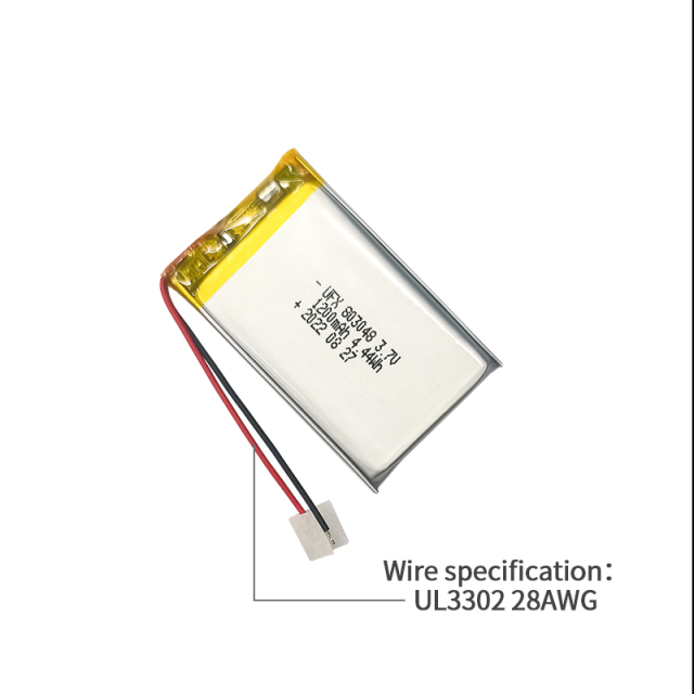 리튬 이온 전지 제조 도매 물리 치료 장치 배터리 UFX 803048 1200mAh 3.7V 충전식 Li-po 배터리