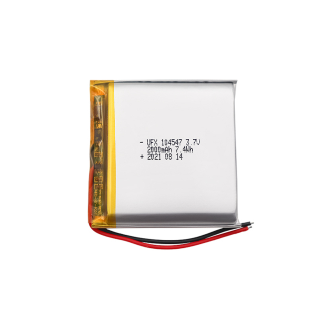 중국 리폴리머 전지 제조업체 도매 의료 장비 충전식 배터리 UFX 104547 2000mAh 3.7V KC CB UL 인증 이차전지