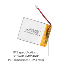 폴리머 리튬 이온 전지 제조업체 도매 얼굴 미용기기 배터리 UFX 244147 520mAh 3.7V 재충전형 배터리