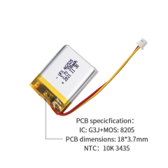 중국 리튬 이온 셀 제조업체 맞춤형 VR 안경 배터리 UFX 462528 330mAh 3.7V 충전식 Li-po 배터리
