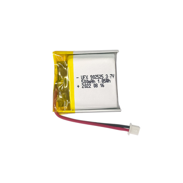 중국 폴리머 리튬 이온 셀 공장 스마트 홈 충전식 배터리 공급 UFX 902525 500mAh 3.7V 충전식 전지