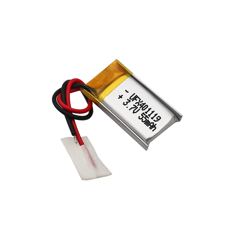 Li-po Cell Manufacturer Wholesale Rechargeable Battery for Mini-speaker UFX 401119 55mAh 3.7V Mini Rechargeable Battery