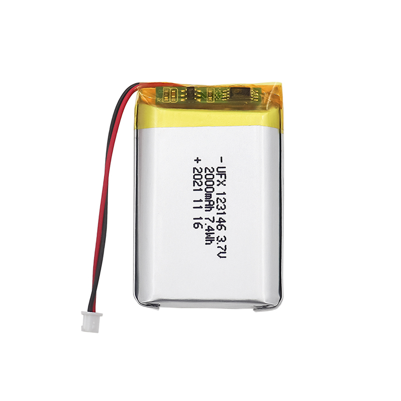 리튬 이온 배터리 공장 맞춤형 휴대용 디스플레이 배터리 UFX123146 2000mAh 3.7V 중국 리튬 배터리 공장