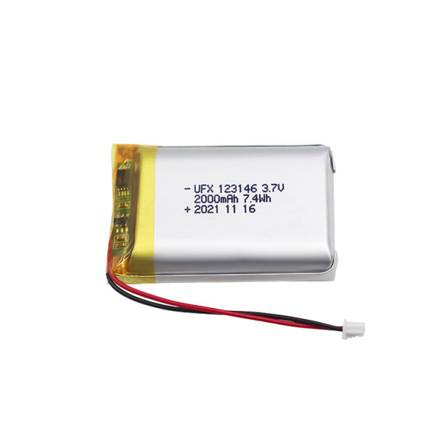 리튬 이온 배터리 공장 맞춤형 휴대용 디스플레이 배터리 UFX123146 2000mAh 3.7V 중국 리튬 배터리 공장