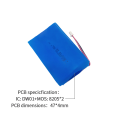 China Li-ion Cell Manufacturer Custom Air Cleaner Battery UFX 606090-2P 8000mAh 3.7V  Discharge Battery Pack