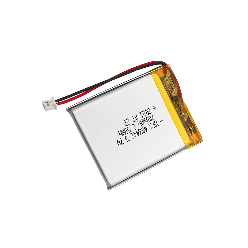 중국 리폴리머 전지 제조업체 스마트 안경 배터리 공급 UFX 403442 700mAh 3.7V 재충전형 배터리 팩