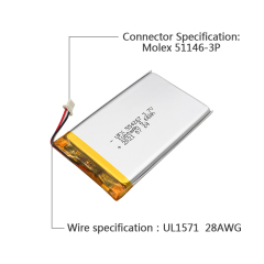 Polymer Lithium-ion Cell Manufacturer Wholesale Wireless Mouse Rechargeable Battery UFX 554267 1800mAh 3.7V Professional Custom for Speaker Li-ion Battery