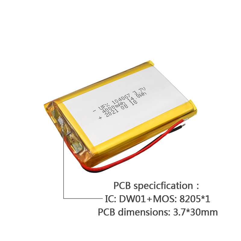 Lithium-ion Rechargeable Cell Factory Wholesale Digital Device Lipo Battery UFX 104867 4000mAh 3.7V High Quality Rechargeable Battery