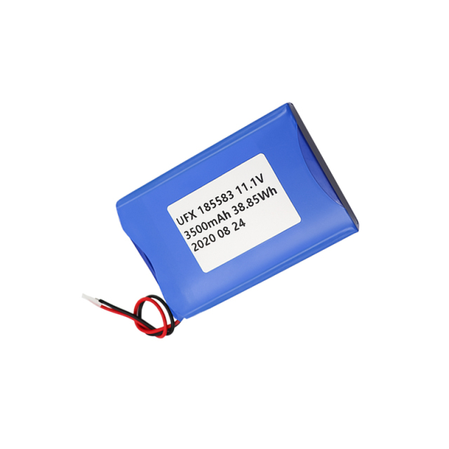 Li-ion Polymer Battery Pack Customized Rechargeable Battery UFX 185583 3500mAh 11.1V Rechargeable Battery Pack
