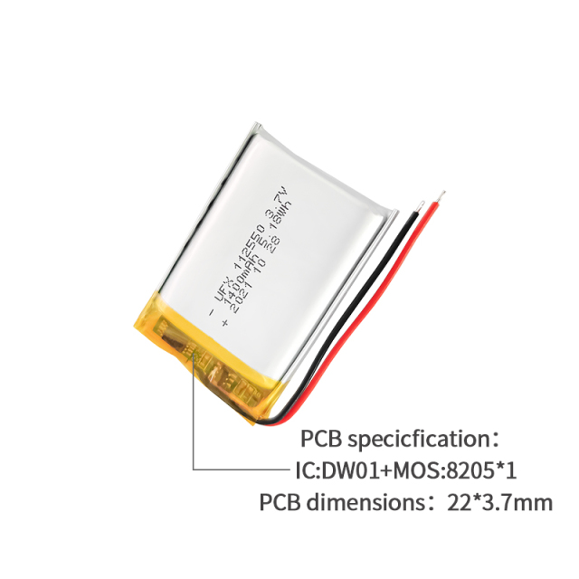 Li-ion Polymer Cell Factory Custom Smart Card Battery UFX 112550 1400mAh 3.7V Mini Li-polymer Battery