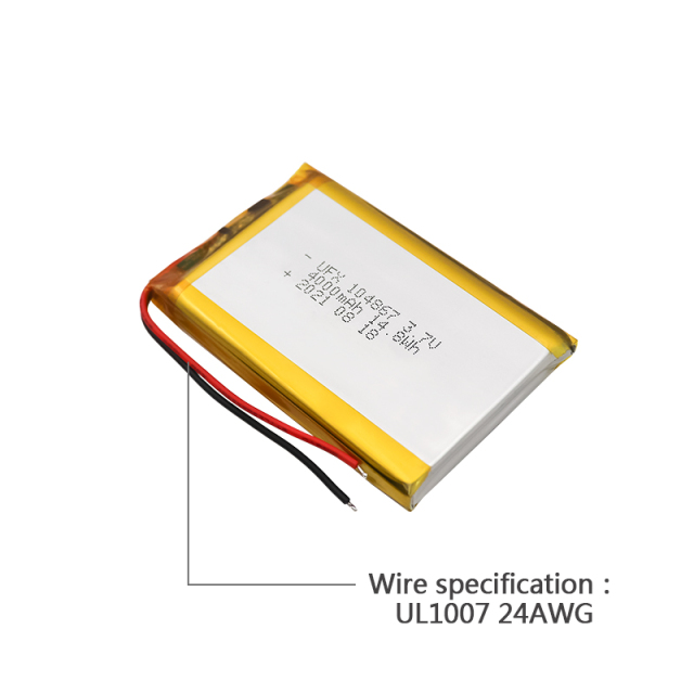 Lithium-ion Rechargeable Cell Factory Wholesale Digital Device Lipo Battery UFX 104867 4000mAh 3.7V High Quality Rechargeable Battery