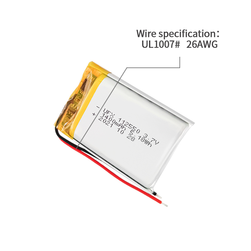 Li-ion Polymer Cell Factory Custom Smart Card Battery UFX 112550 1400mAh 3.7V Mini Li-polymer Battery